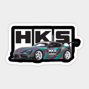 HKS White logo A90 supra Drift Car Sticker